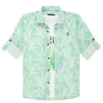 Boys Comfort Floral Opaque Printed Casual Shirt